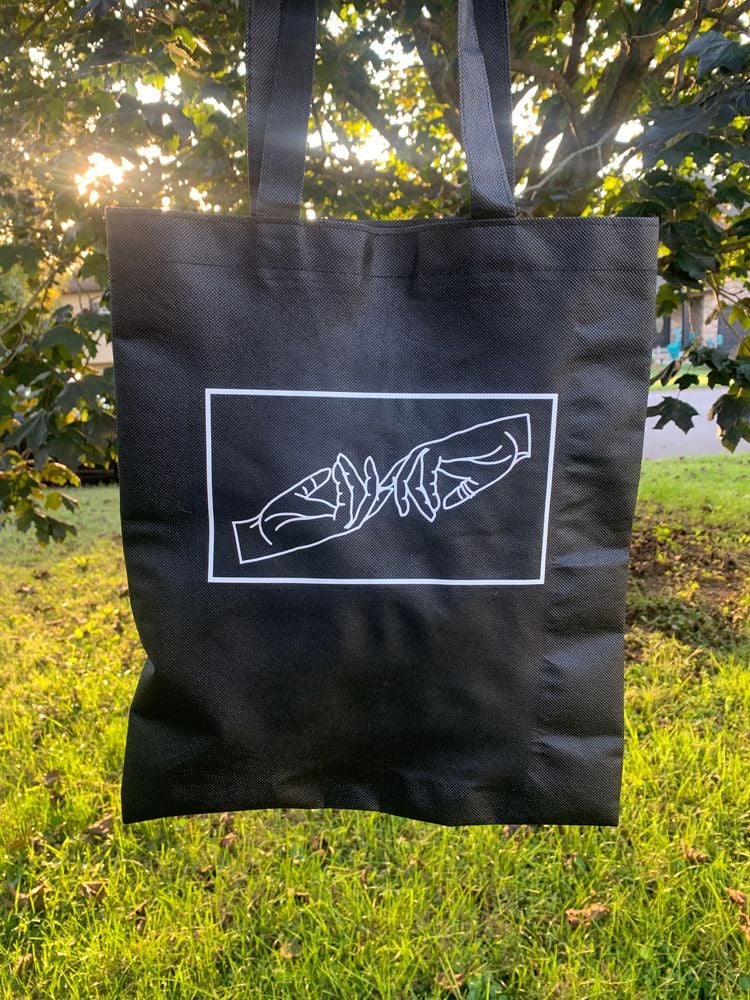 Artsy "Creation of Adam" Inspired Tote Bag (HTV)